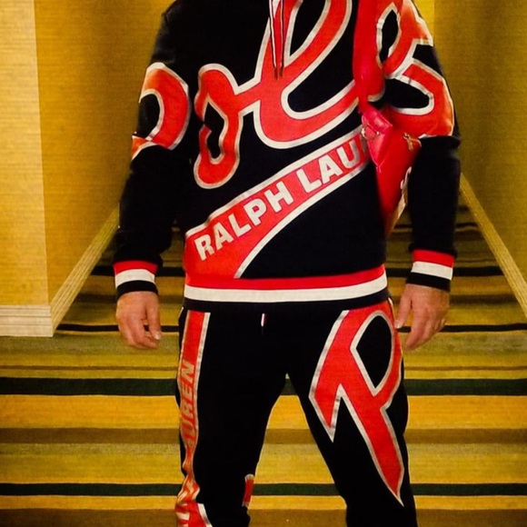 Ralph Lauren Vibrant Red and Black Set size M used like new condition 9/10